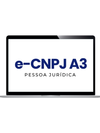 Certificado Digital e-CNPJ A3 com Token 3 Anos de Validade