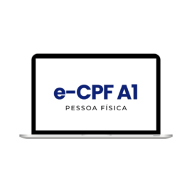 Certificado Digital e-CPF A1 com 1 Ano de Validade