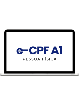 Certificado Digital e-CPF A1 com 1 Ano de Validade