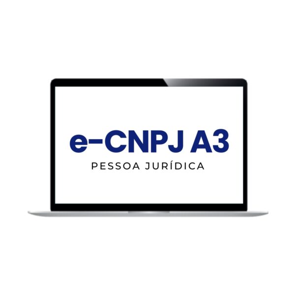 Renovação Certificado Digital e-CNPJ A3 com 3 Anos de Validade