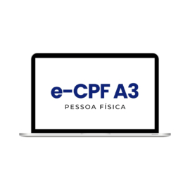 Certificado Digital e-CPF A3 com Token com 3 Anos de Validade