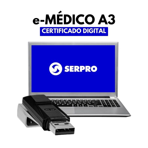 CERTIFICADO DIGITAL E-MÉDICO A3 36 MESES COM TOKEN