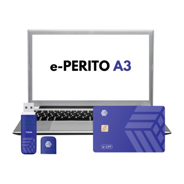 Certificado Digital e-PERITO A3 com Token 3 Anos de Validade