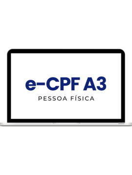 Certificado Digital e-CPF A3 em Nuvem com 3 Anos de Validade