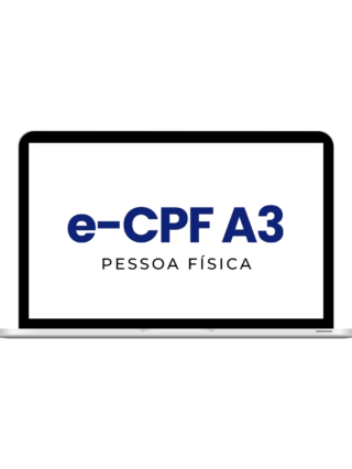 Certificado Digital e-CPF A3 em Nuvem com 3 Anos de Validade